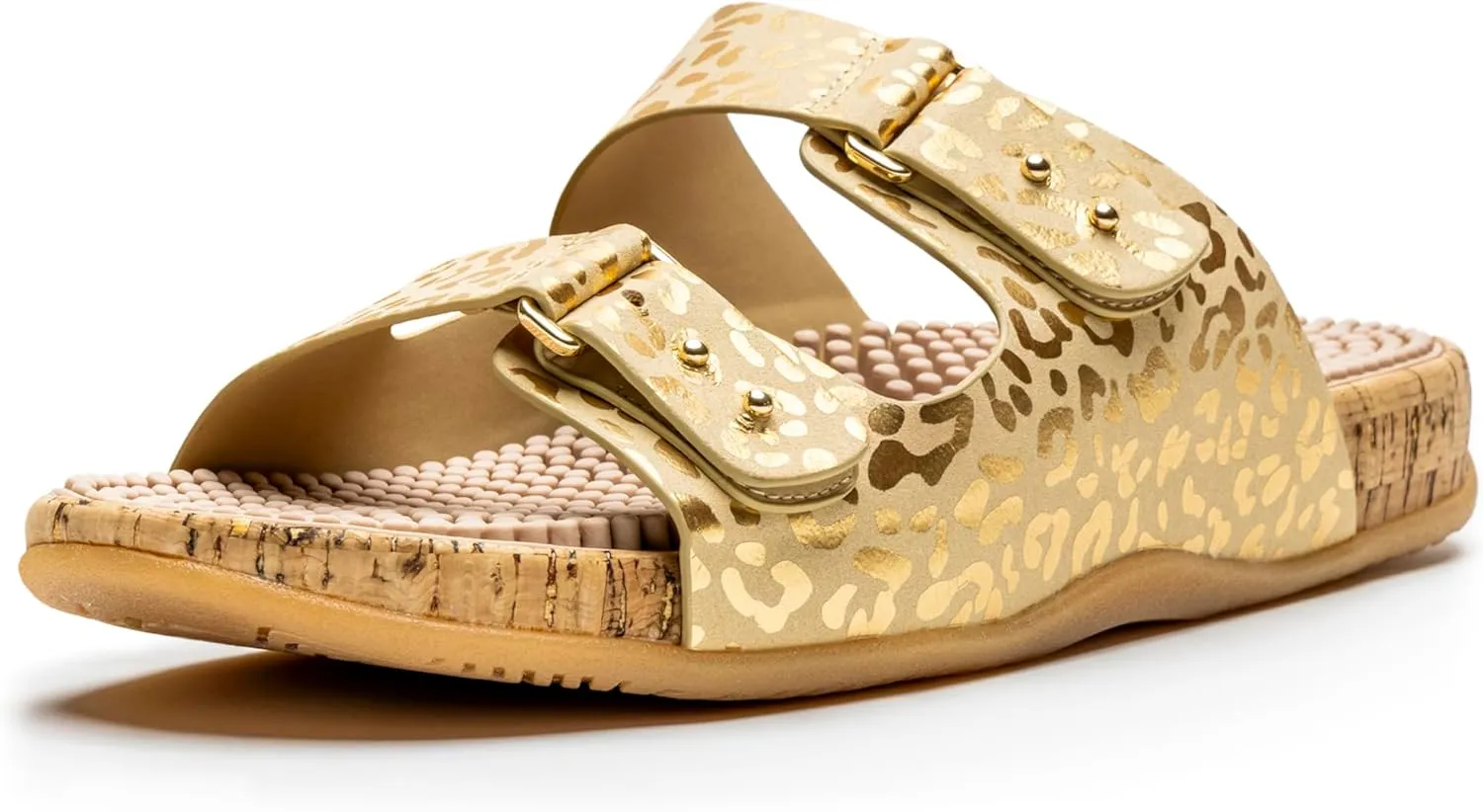 Revs Premium Reflexology & Acupressure Massage Sandals, Adjustable Strap, Cushion Comfort, Arch Support.