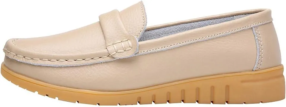 rismart Women's Comfort Slip on Walking Flats Casual Loafers Shoes