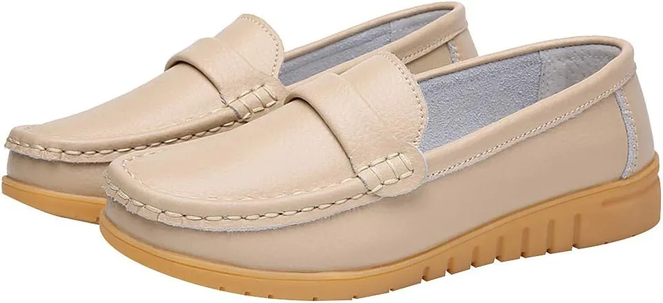 rismart Women's Comfort Slip on Walking Flats Casual Loafers Shoes