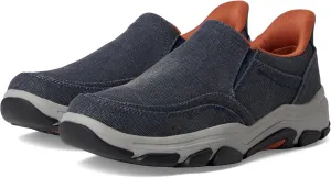 Rockport Men's Reece Sneaker, Dark Blue Canvas, 8 X-Wide