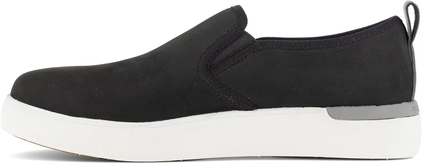Rockport womens Rk643 Parissa Work Black Composite Toe Women Work Slip-on Shoe