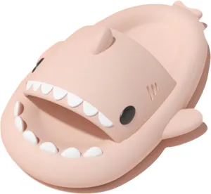 rosyclo Shark Slides for Women and Men, Cute Shark Slippers Adult Youth Cloudy Summer Soft Lightweight Anti-Slip Thick Sole Beach House Cloud Cushioned Shower Slide Sandals Indoor Outdoor