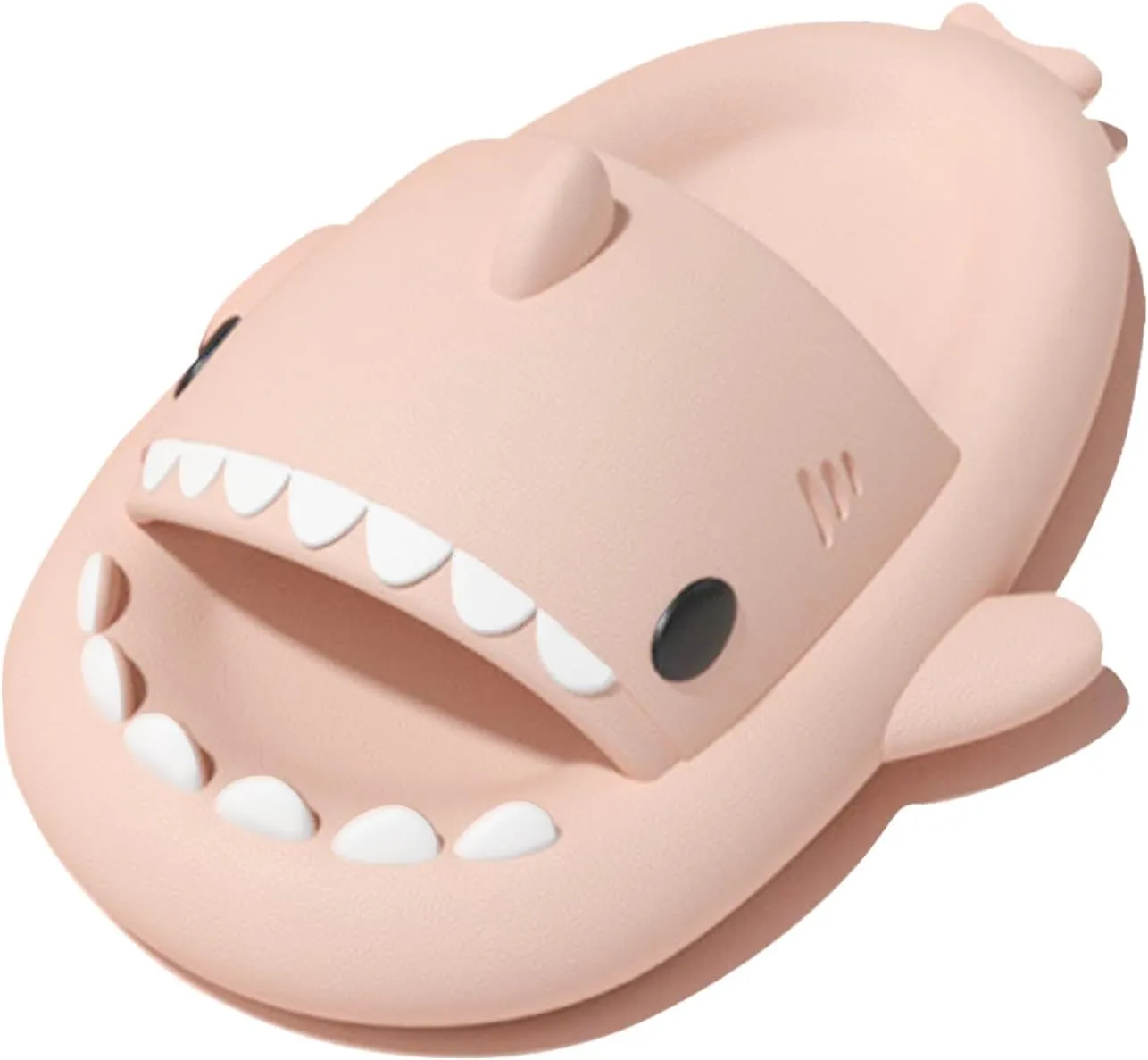 rosyclo Shark Slides for Women and Men, Cute Shark Slippers Adult Youth Cloudy Summer Soft Lightweight Anti-Slip Thick Sole Beach House Cloud Cushioned Shower Slide Sandals Indoor Outdoor