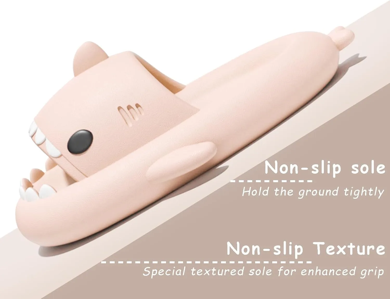 rosyclo Shark Slides for Women and Men, Cute Shark Slippers Adult Youth Cloudy Summer Soft Lightweight Anti-Slip Thick Sole Beach House Cloud Cushioned Shower Slide Sandals Indoor Outdoor