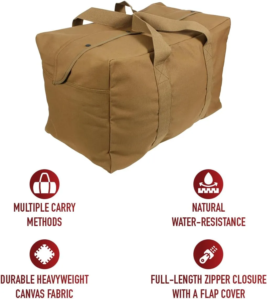 Rothco Canvas Parachute Cargo Bag Extra Large Duffle Bag 75L