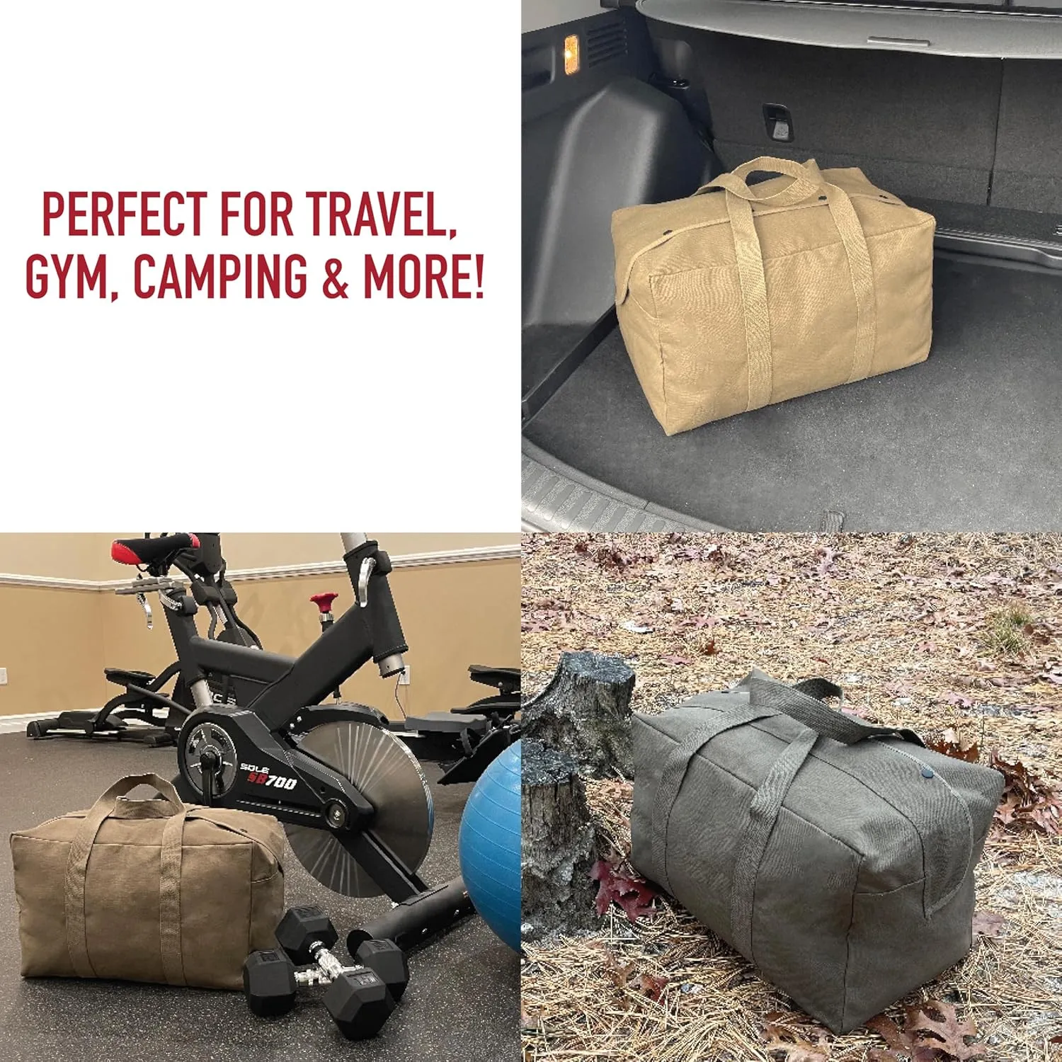 Rothco Canvas Parachute Cargo Bag Extra Large Duffle Bag 75L