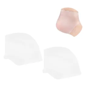 SAFIGLE 1 Pair Plantar Silicone Gel Sleeve Transparent Heel Protectors for Relief Comfortable for Daily Wear with Shoes Boots Heels