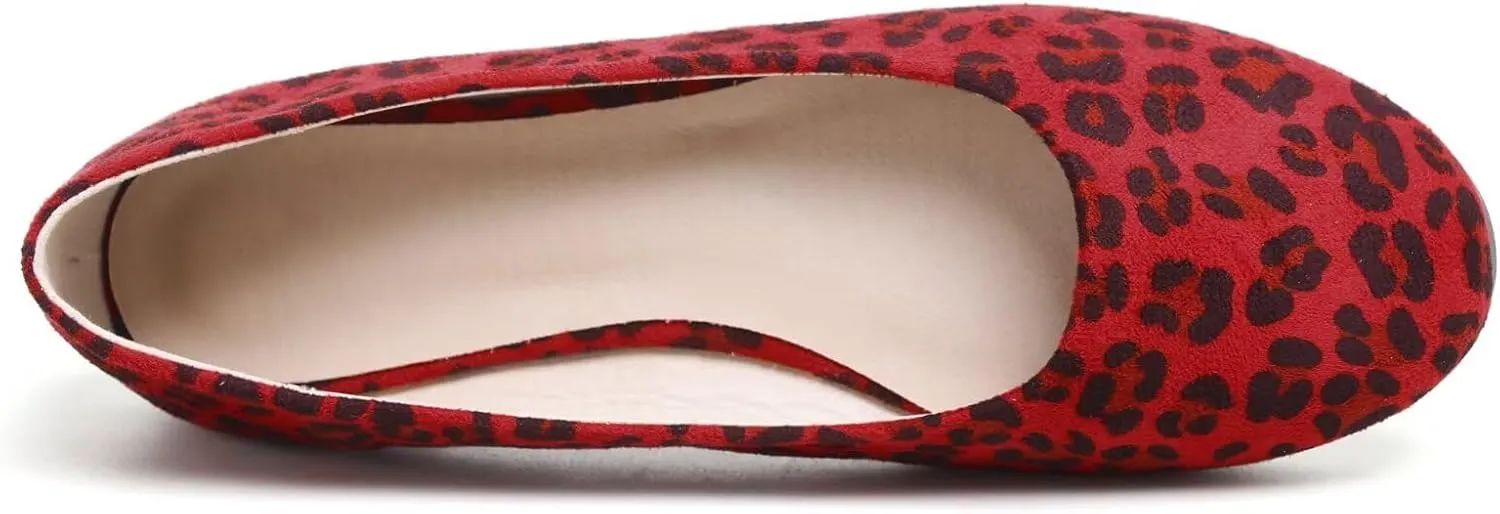 SAILING LU Ballet Flat for Women Candy Color Round Toe Soft Dressy Flats Shoes Wear to Work Slip On Moccasins
