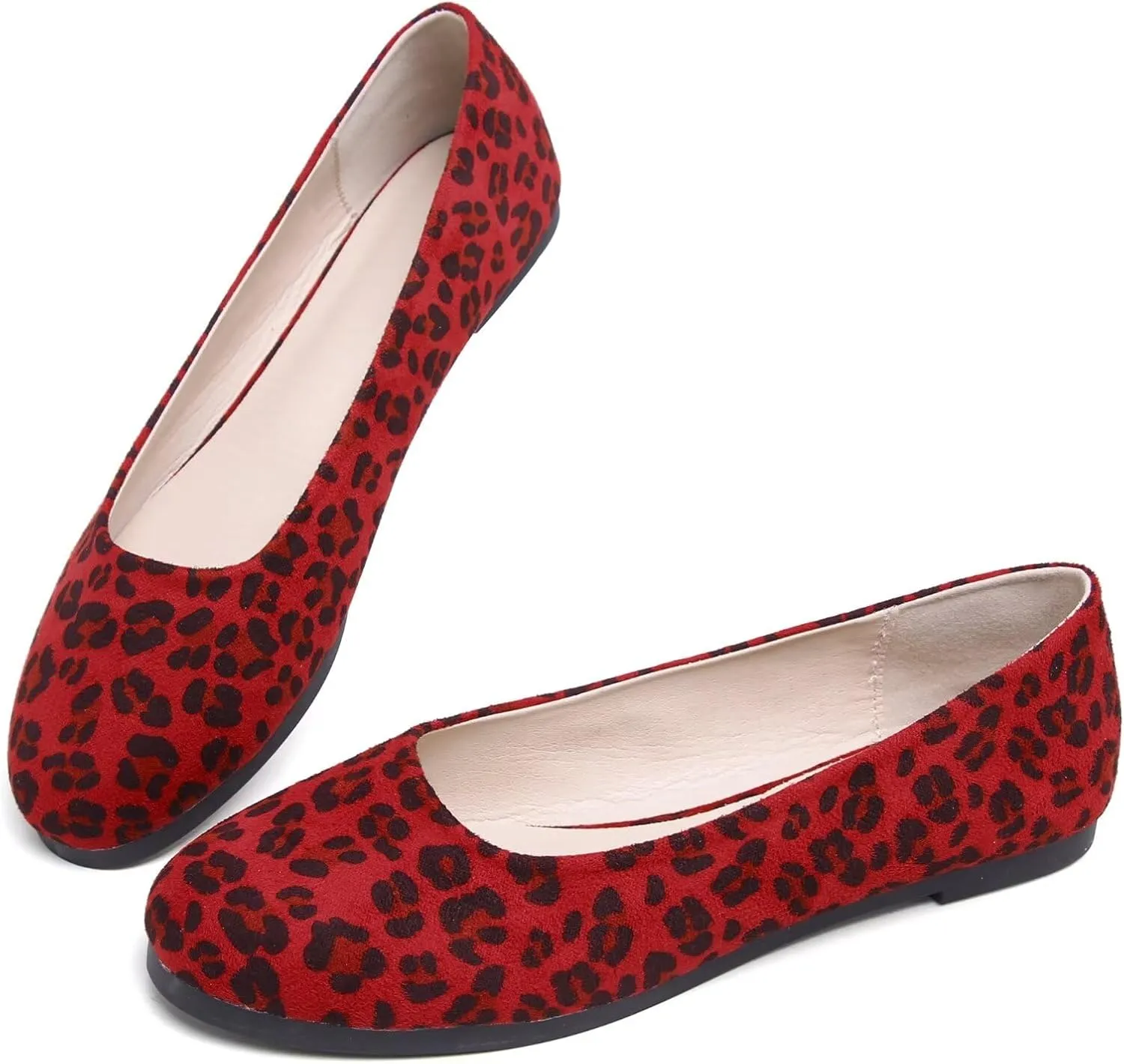 SAILING LU Ballet Flat for Women Candy Color Round Toe Soft Dressy Flats Shoes Wear to Work Slip On Moccasins