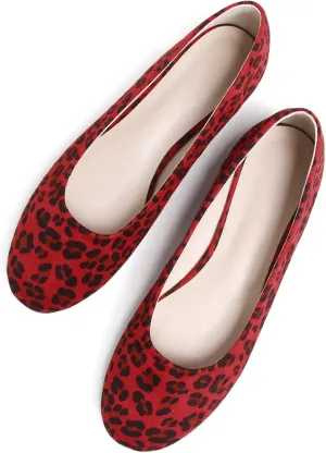 SAILING LU Ballet Flat for Women Candy Color Round Toe Soft Dressy Flats Shoes Wear to Work Slip On Moccasins