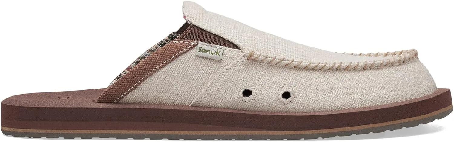 Sanuk Mens You Got My Back Loafers | Mens Shoes | Slip On Shoes for Men | Men's Slip-on Loafers | Memory Foam Footbed