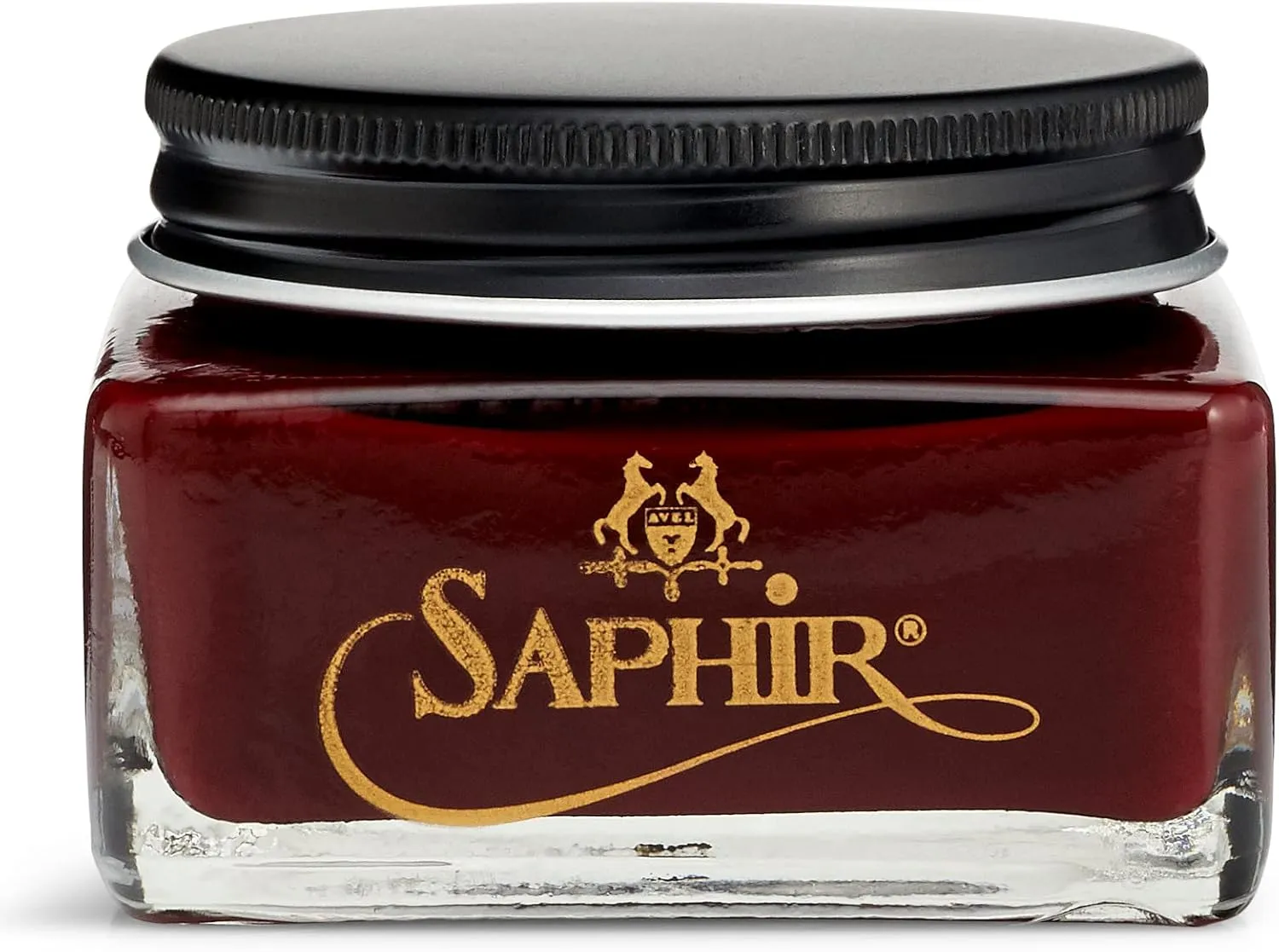 Saphir Medaille d'Or Pommadier Cream 75ml – Natural Cream Leather Shoe Polish, Leather Conditioner for Boots, Handbags