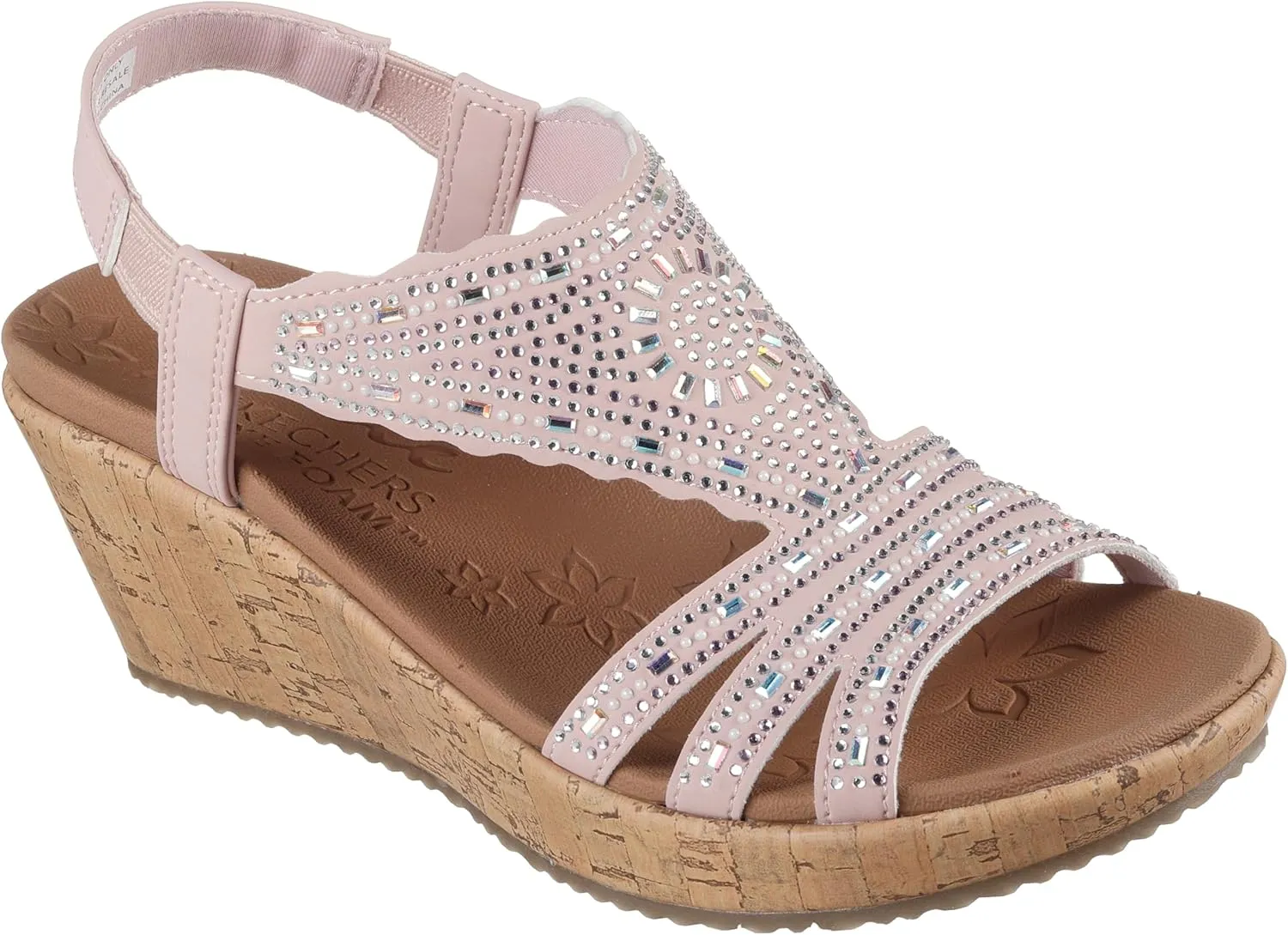 Skechers Women's Beverlee-Dazzling Charm Wedge Sandal