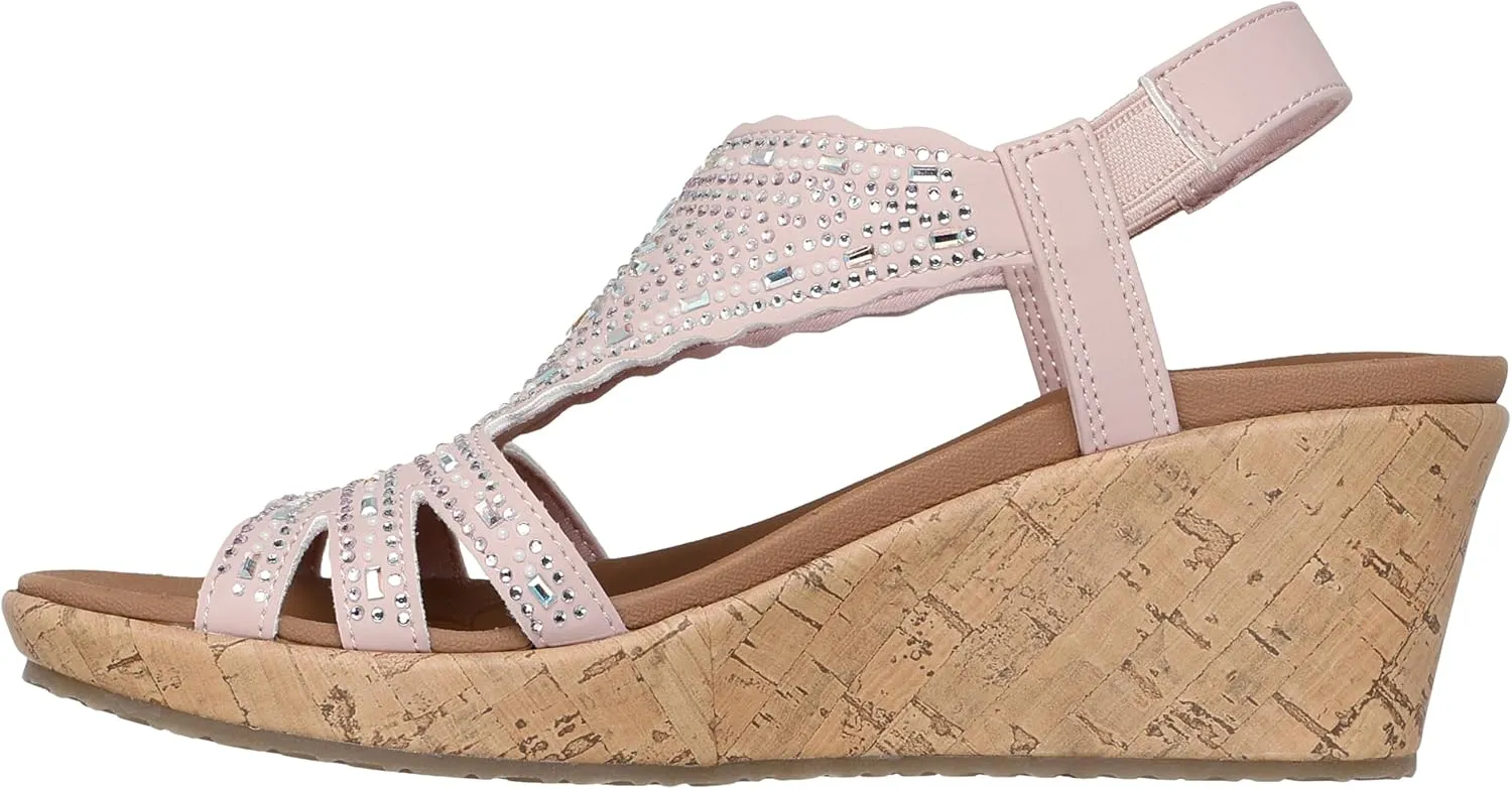 Skechers Women's Beverlee-Dazzling Charm Wedge Sandal