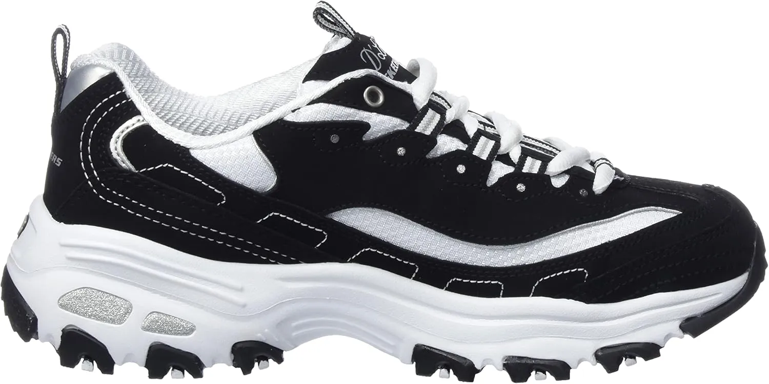 Skechers Women's D'Lites Fresh Start Memory Foam Lace-up Sneaker Fashion