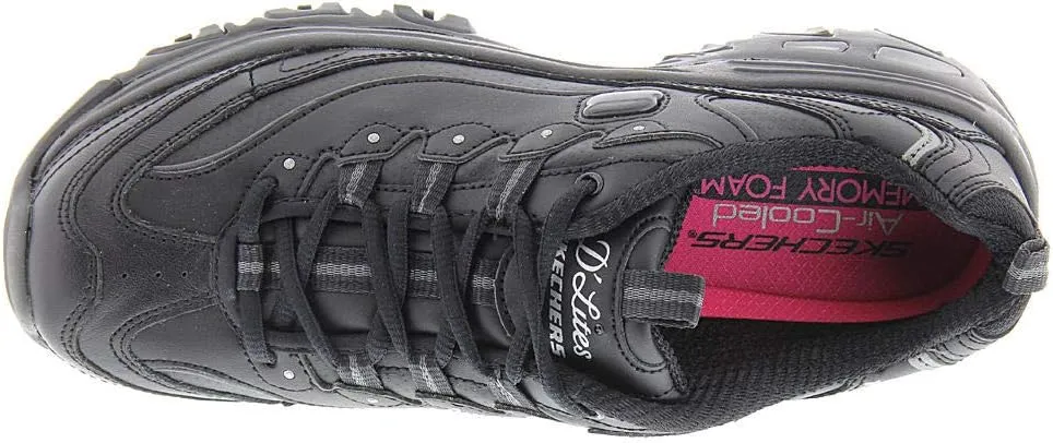 Skechers Women's D'Lites Fresh Start Memory Foam Lace-Up Sneaker