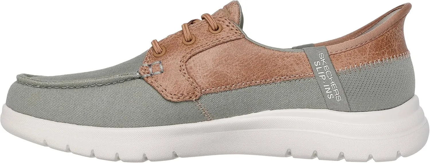 Skechers Women's Hands Free Slip-ins On-The-go Flex-Palmilla Boat Shoe