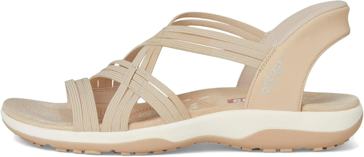 SKECHERS Women's Reggae Slim-Simply Stretchy Hands Free Slip-ins Sport Sandal
