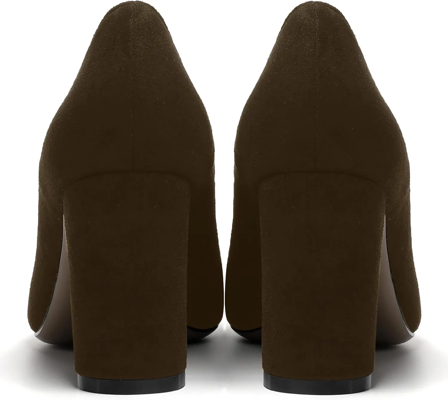 SKYSTERRY Womens Pointed Toe Solid Patent Sexy Wedding Slip On Block High Heel Pumps Shoes 3.3 Inch