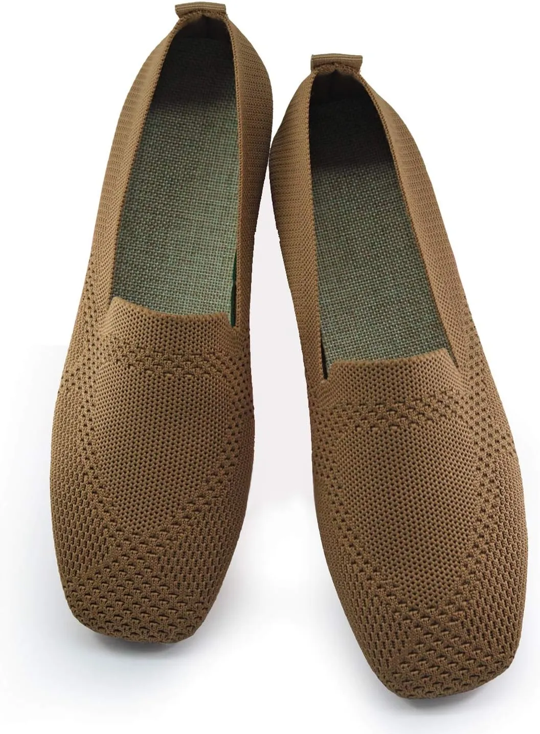 SOFMUO Women's Flats Shoes Knitted Lightweight Casual Slip On Loafers Soft Comfort Breathable Mesh Work Ballet Shoes…