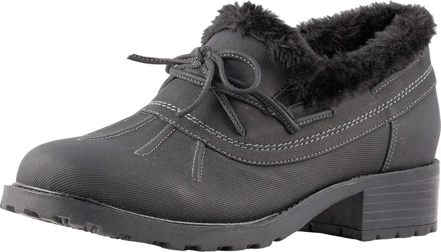 SoftWalk Women's Boot Ballet Flat, Black, 8 Wide