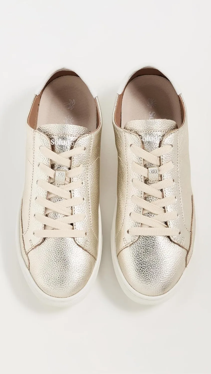 Soludos Women's Ibiza Classic Lace-up Leather Sneaker