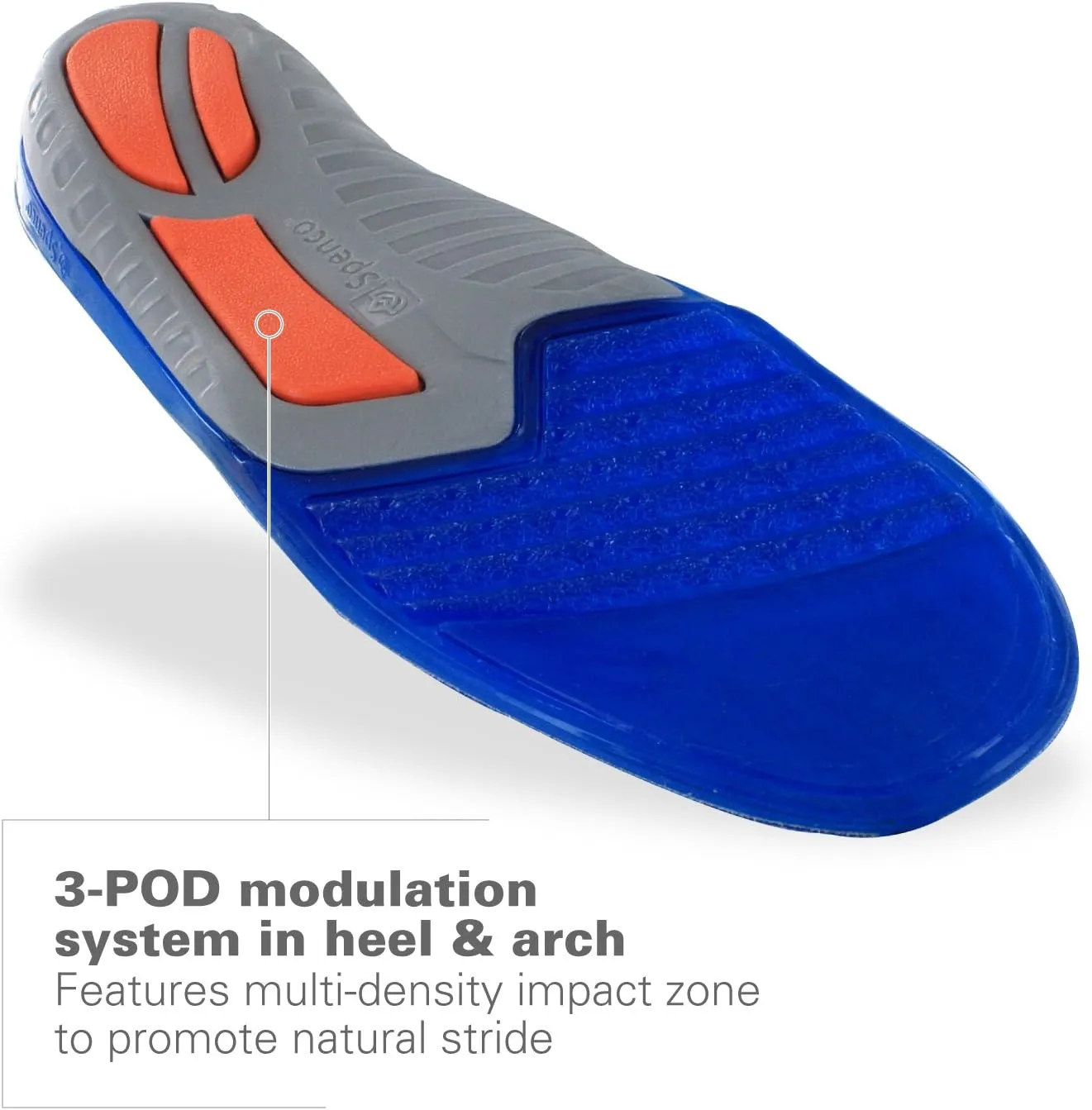 Spenco Total Support Gel Shoe Insoles, Women's 5-6.5