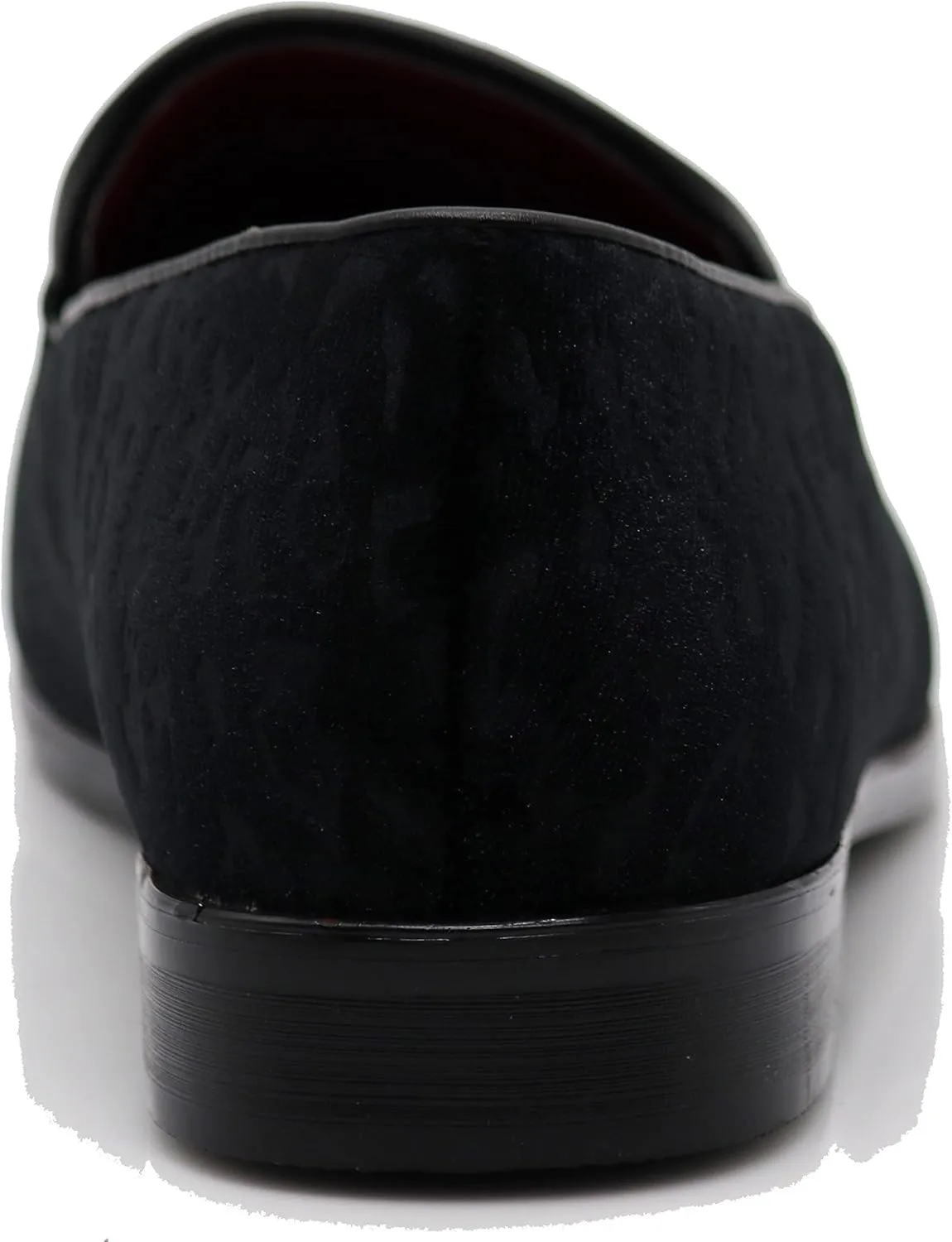SPK35 Men's Vintage Velvet Flower Designer Dress Loafers Slip On Shoes Classic Tuxedo Dress Shoes