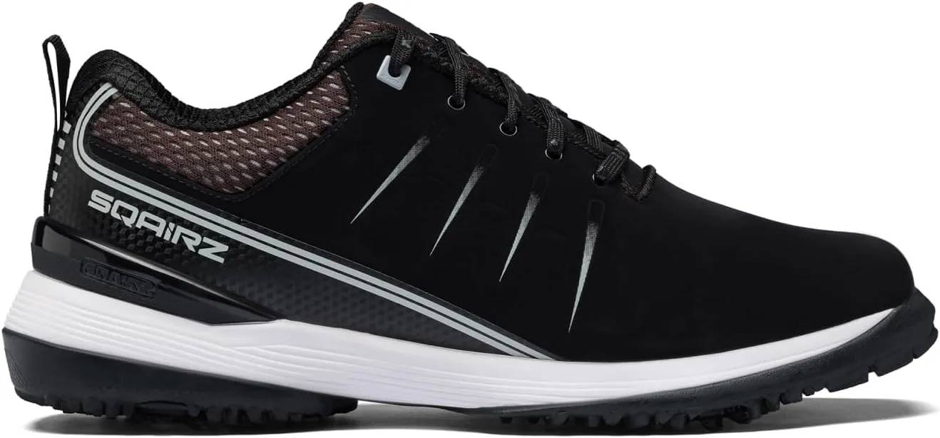 SQAIRZ SPEED2 Men's Athletic Golf Shoes, Designed for Balance & Performance, Replaceable Spikes, Waterproof, Golf Shoes Men with Spikes, Mens Footwear