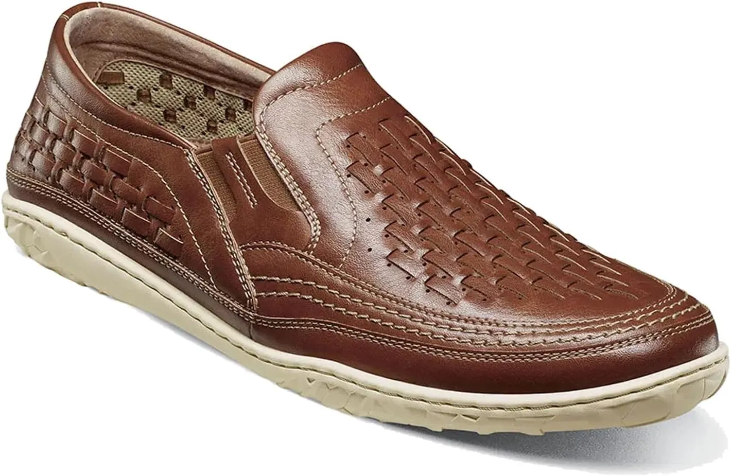 Stacy Adams Men's Ithaca Slip On Loafer Driving Style, Sienna, 11
