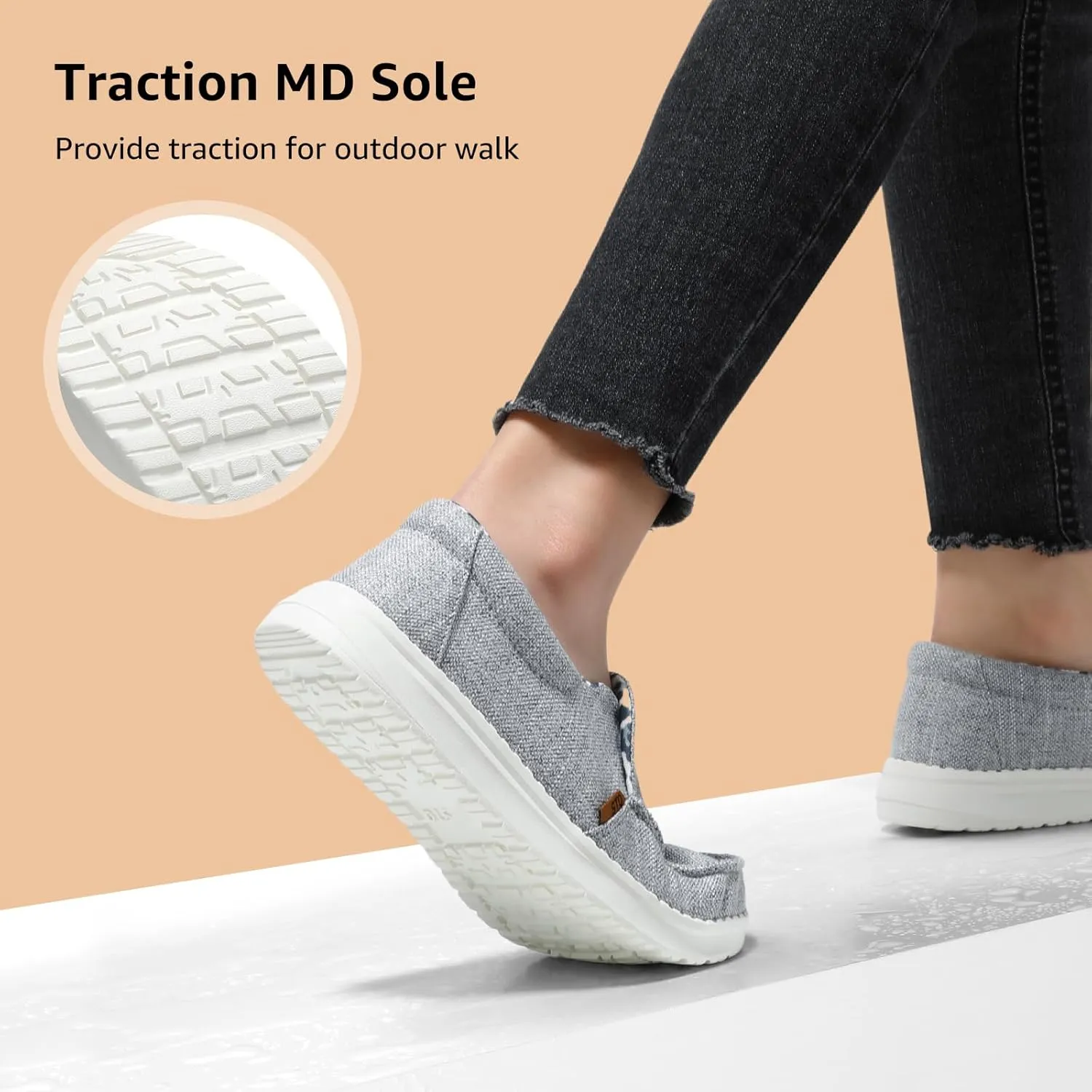 STQ Slip on Boat Shoes for Women Orthopedic Casual Loafers with Arch Support