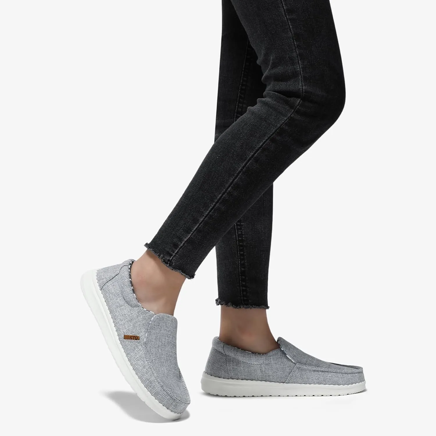 STQ Slip on Boat Shoes for Women Orthopedic Casual Loafers with Arch Support