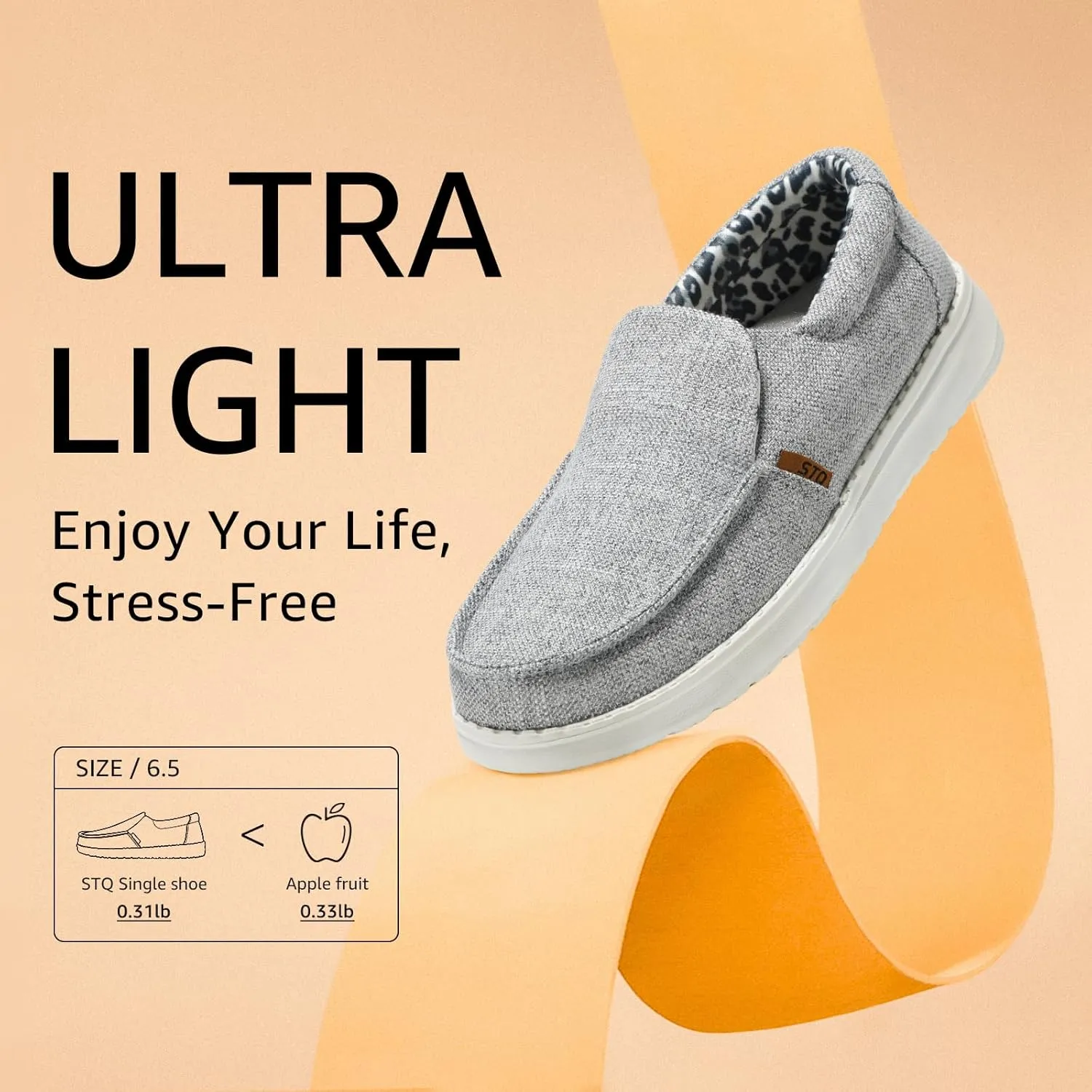 STQ Slip on Boat Shoes for Women Orthopedic Casual Loafers with Arch Support