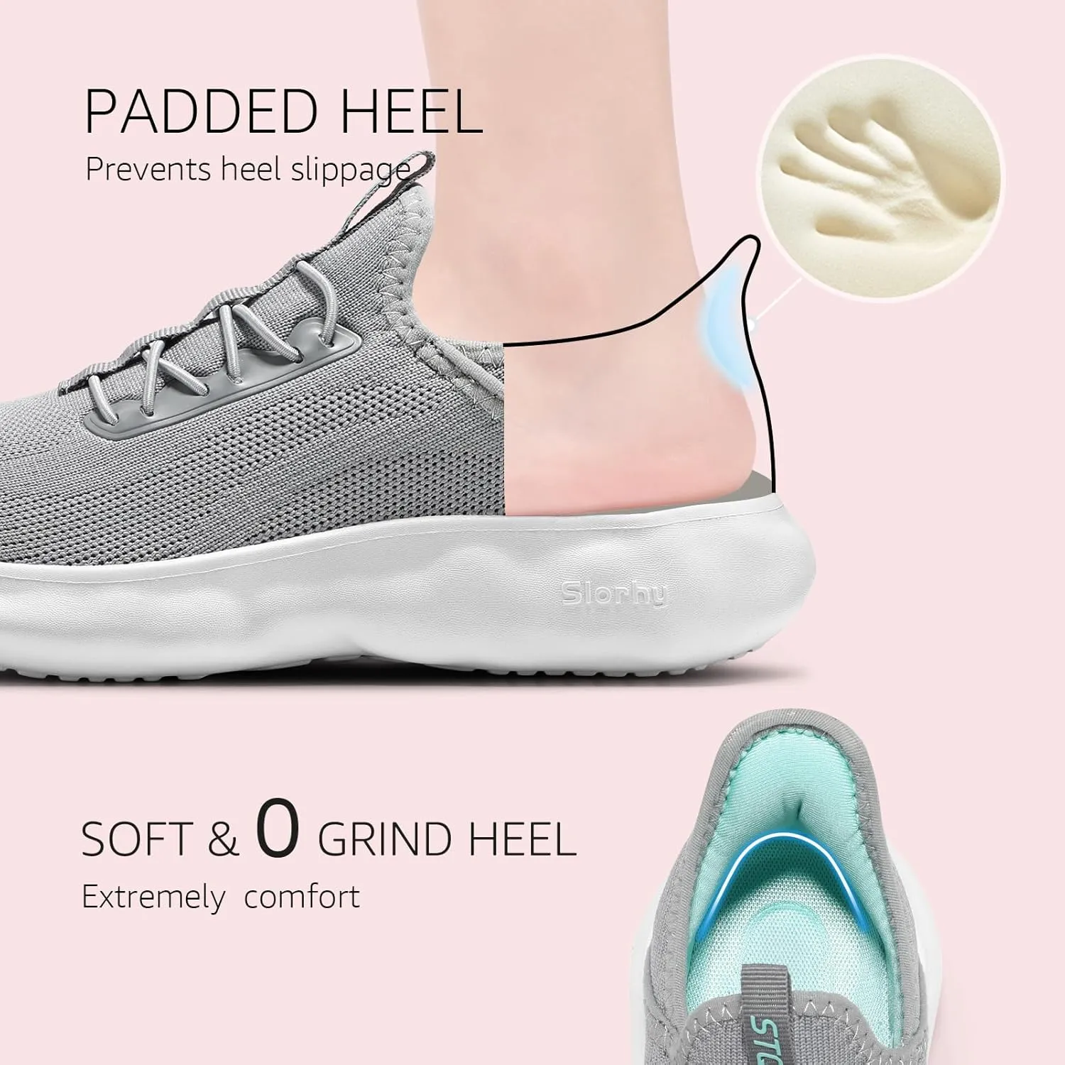 STQ Womens Maternity Shoes Slip-On Walking Sneakers