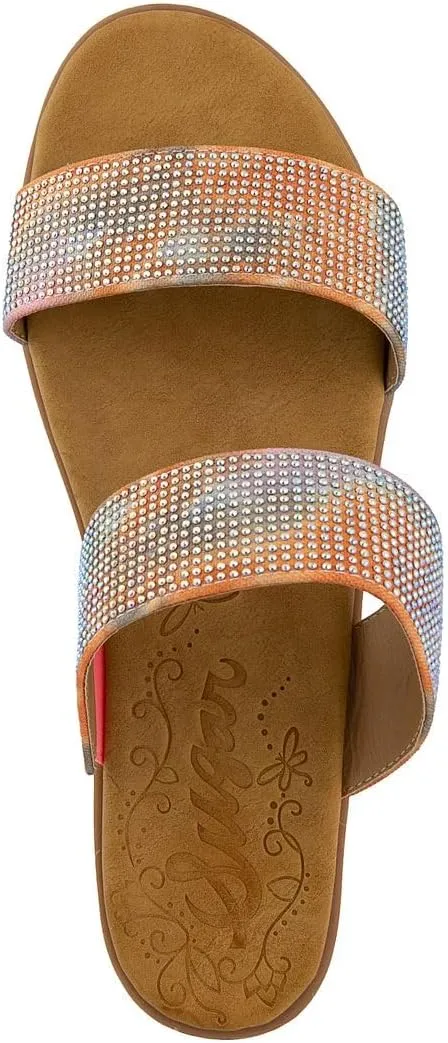 Sugar Women's Slide Sandals – Stylish Slip-On Flats for Casual, Dressy, Beach, or Pool Wear
