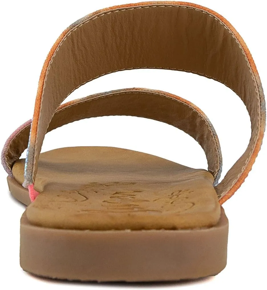 Sugar Women's Slide Sandals – Stylish Slip-On Flats for Casual, Dressy, Beach, or Pool Wear
