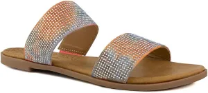 Sugar Women's Slide Sandals – Stylish Slip-On Flats for Casual, Dressy, Beach, or Pool Wear