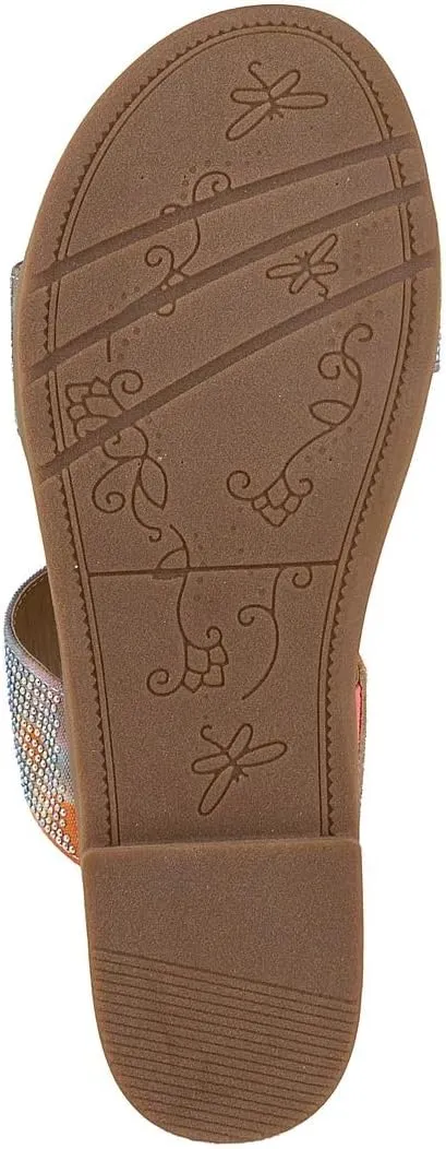 Sugar Women's Slide Sandals – Stylish Slip-On Flats for Casual, Dressy, Beach, or Pool Wear