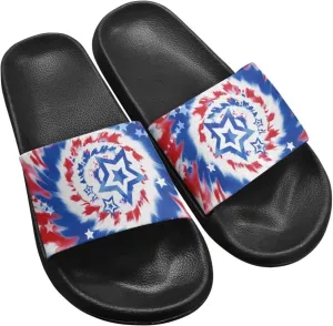 Summer Slide Slippers for Men Women, Lightweight House Sandals Slide Sandal Non-Slip Shower Shoes with Arch Support
