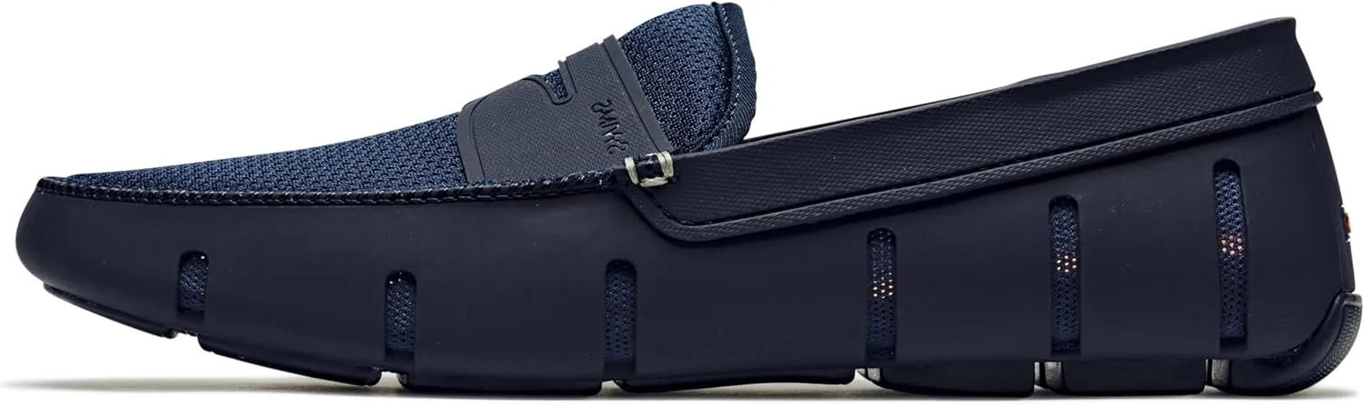 SWIMS Mens Loafers, Penny Boat & Deck Shoes for Men, Casual Beach Loafer, Comfortable Summer Shoe, Stylish Lightweight Walking Footwear, Quick Dry Breathable Eco Friendly (Navy,12)