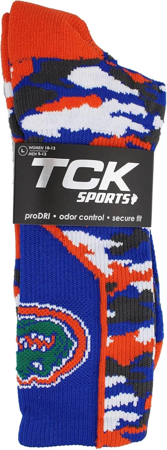 TCK University of Florida Gators Socks Woodland Camo Crew