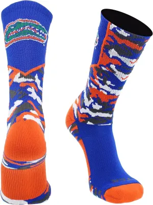 TCK University of Florida Gators Socks Woodland Camo Crew