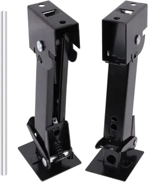 Telescoping Trailer Stabilizer Jacks - Adjusts from 11.8" to 17.7", Includes 11.8" Long Bar/Crank, 1000 lbs Capacity Each, Set of 2