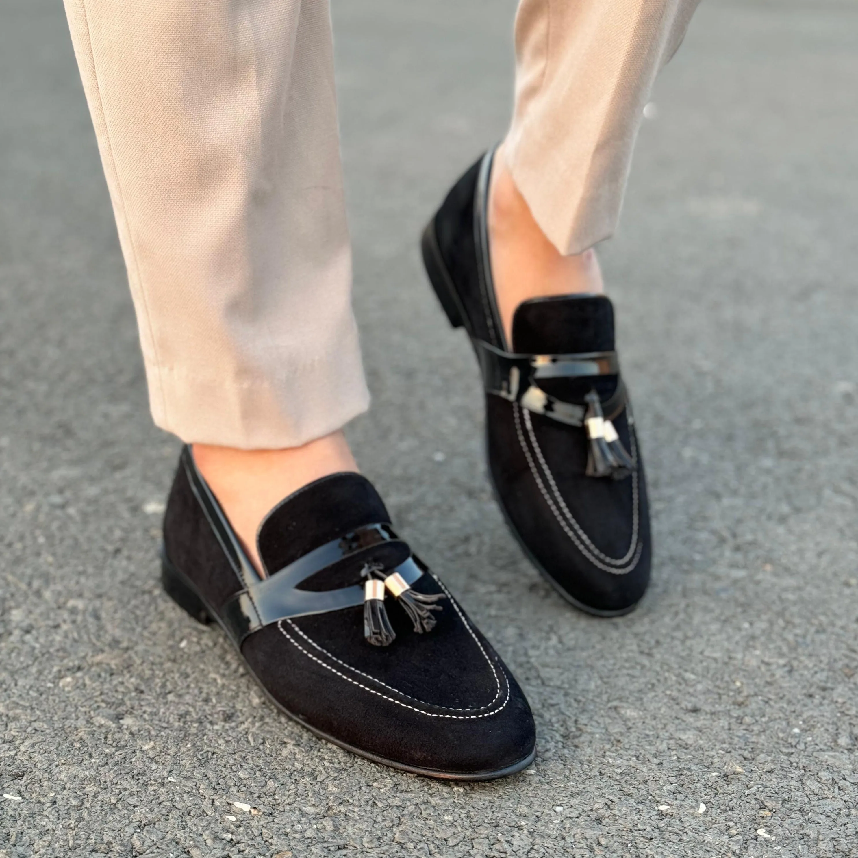 THE BROCKS TUSSEL LOAFER- 2454 BLK