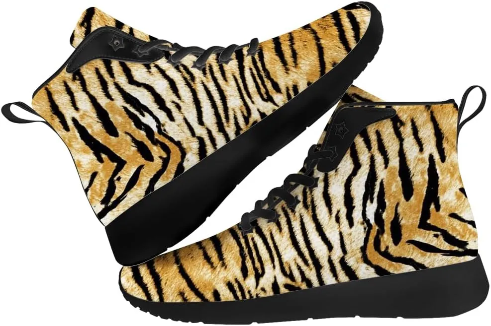 Tiger Shoes for Women Men High Top Sneakers High Top Shoes Gifts for Boyfriend Girlfriend