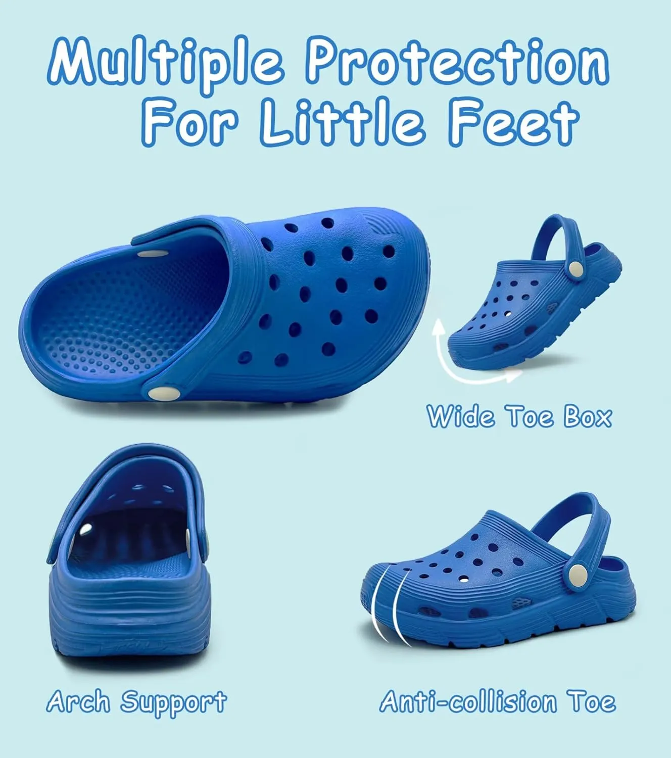 Toddler Kids Garden Clog Slip On Slide Sandals Beach Water Shoes