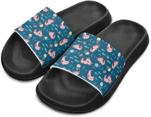 Toddler Slide Sandals Lightweight Slippers Slip Resistant Footwear Cushioned Thick Sole Beach Slides Pool Sandals