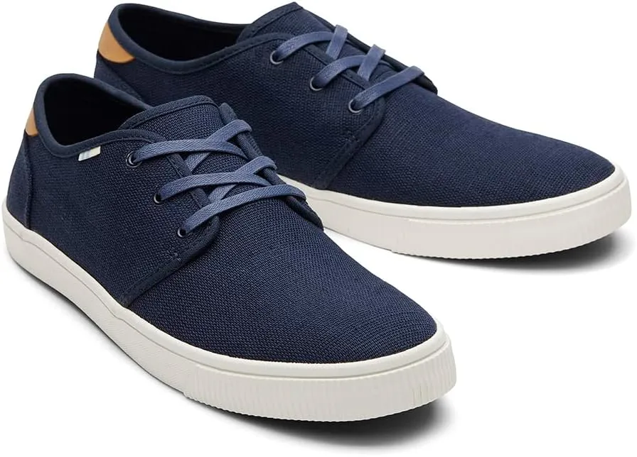 TOMS Mens Carlo Lace Up Sneakers Shoes Casual - Black