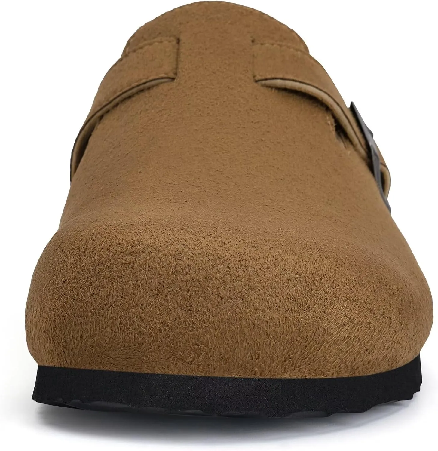 Torotto Womens Mens Clogs Cork Footbed Suede Slippers Arch Support Potato Shoes with Adjustable Buckle