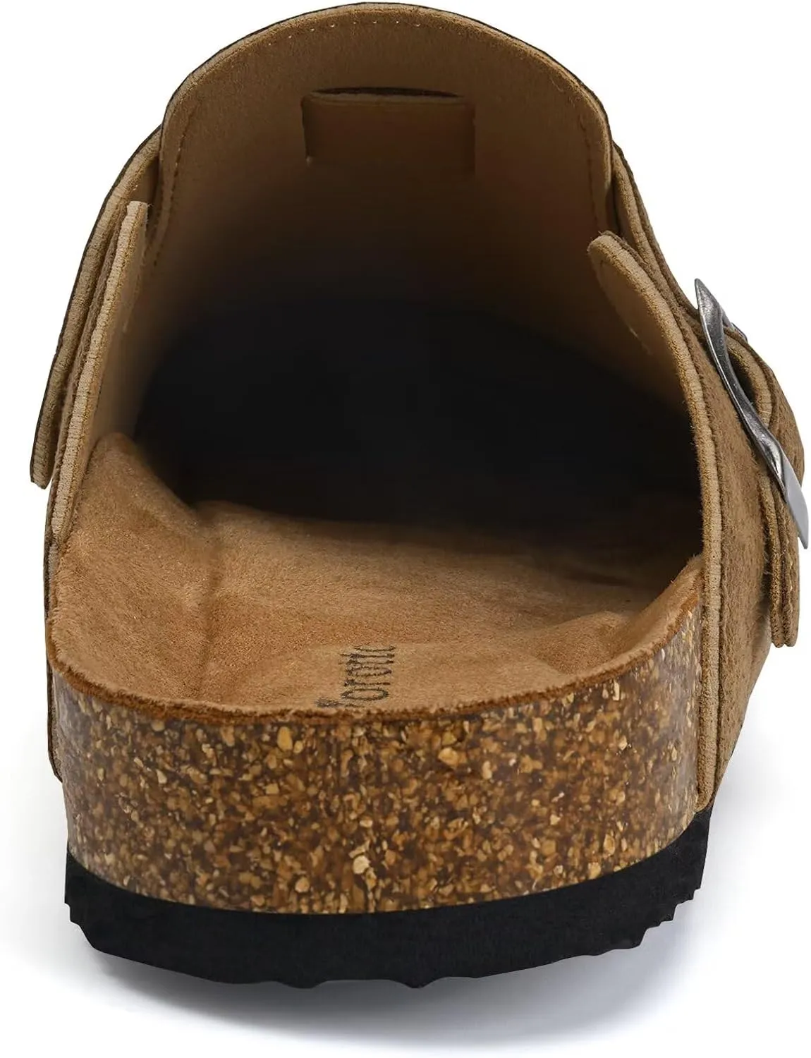 Torotto Womens Mens Clogs Cork Footbed Suede Slippers Arch Support Potato Shoes with Adjustable Buckle